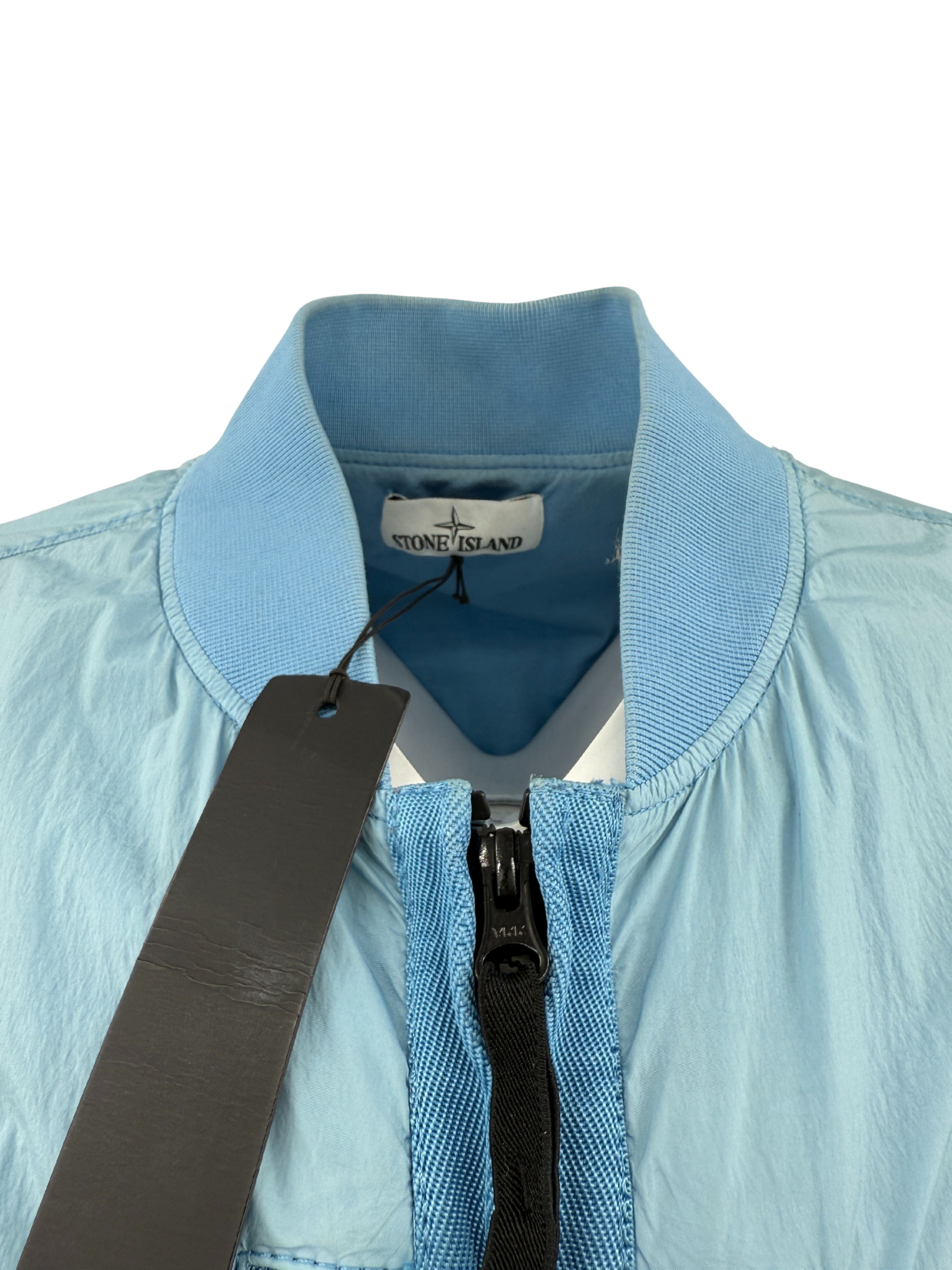 Stone Island Garment Dyed Crinkle Reps Jacket - Blue Stone Island