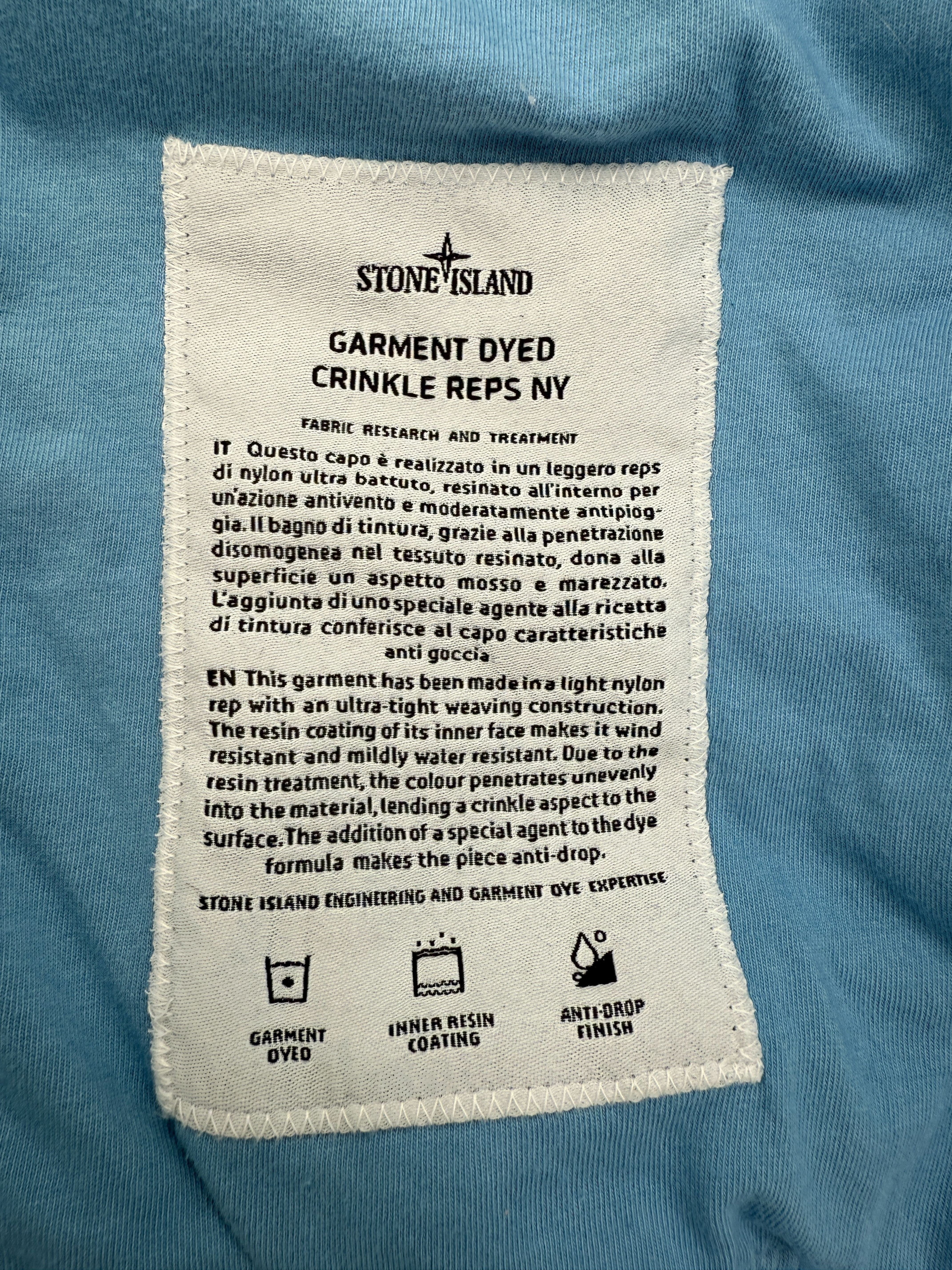 Stone Island Garment Dyed Crinkle Reps Jacket - Blue Stone Island