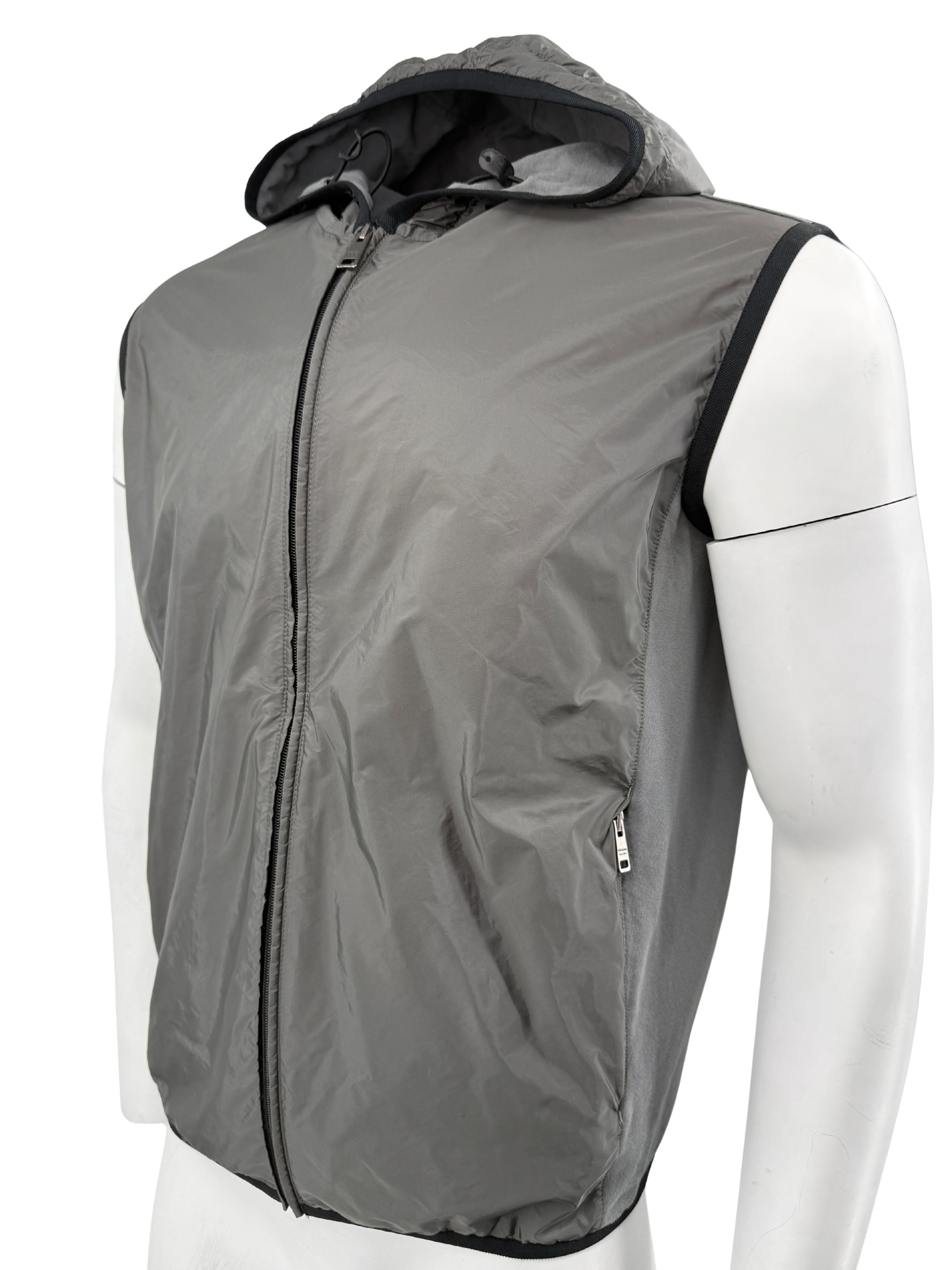 Prada Windbreaker Gilet - Grey Prada