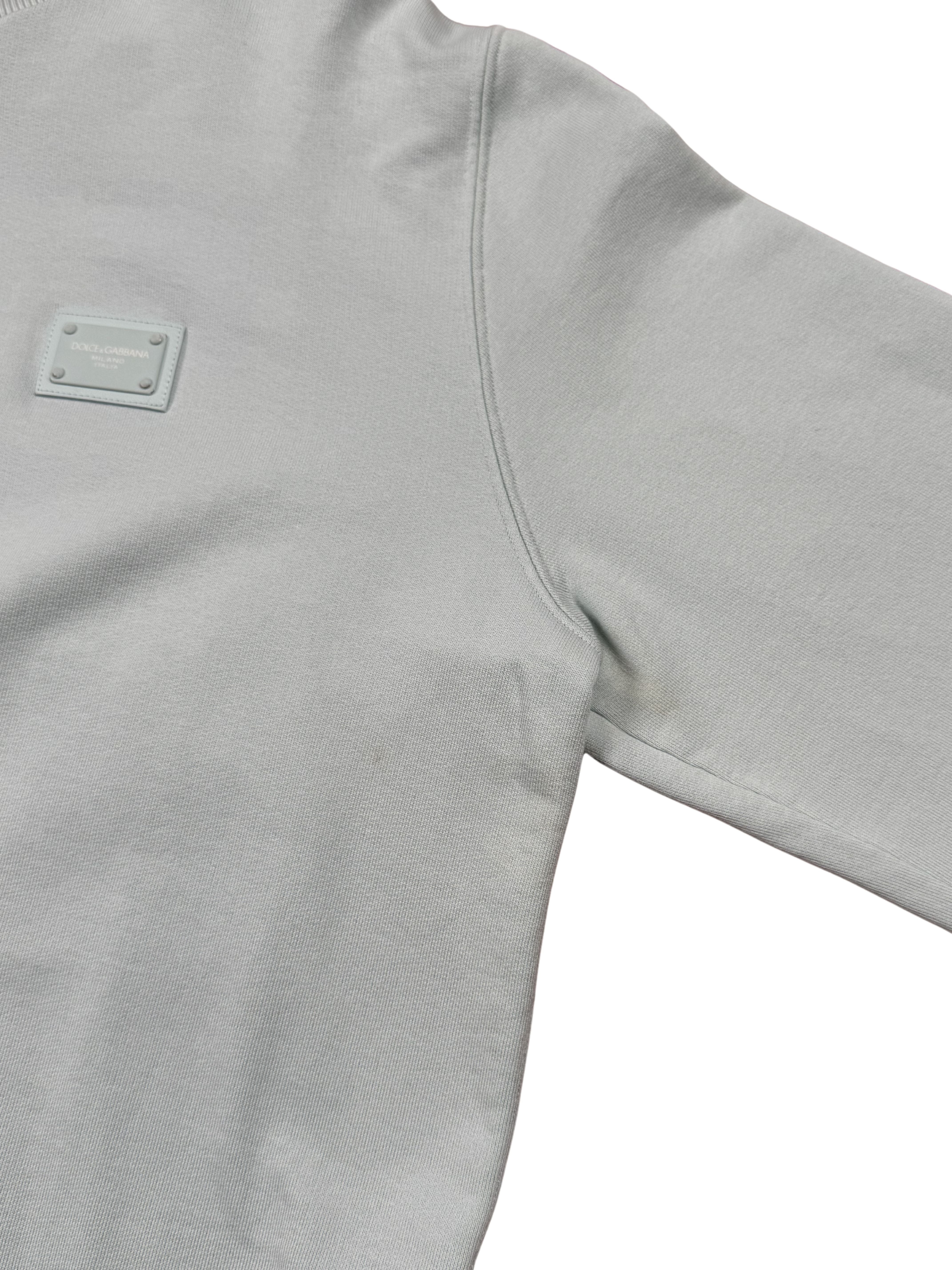 Dolce & Gabbana Logo Badge Sweatshirt - Turquoise Dolce & Gabbana