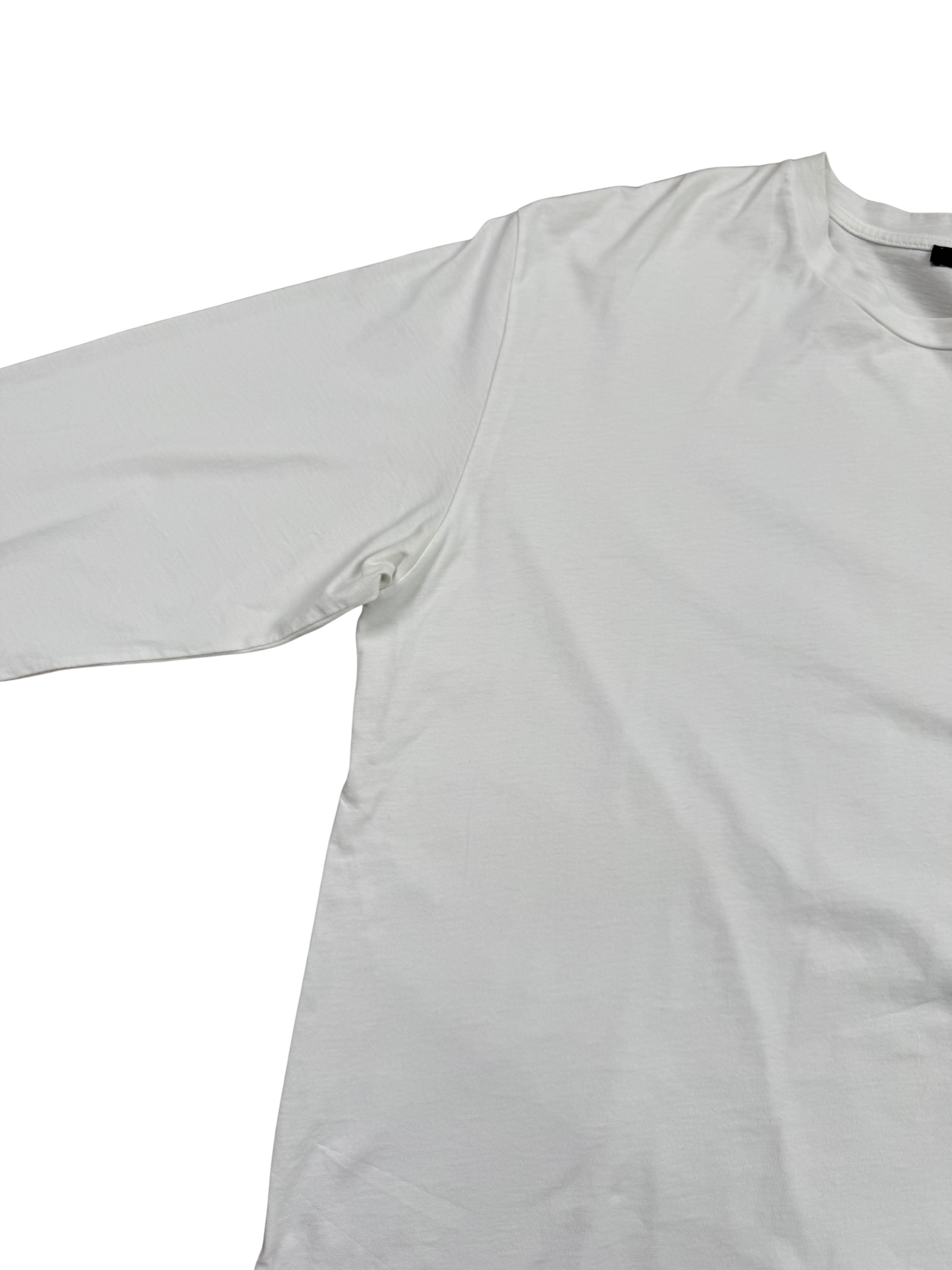Balmain Arm Logo Long Sleeve T-Shirt - White Balmain