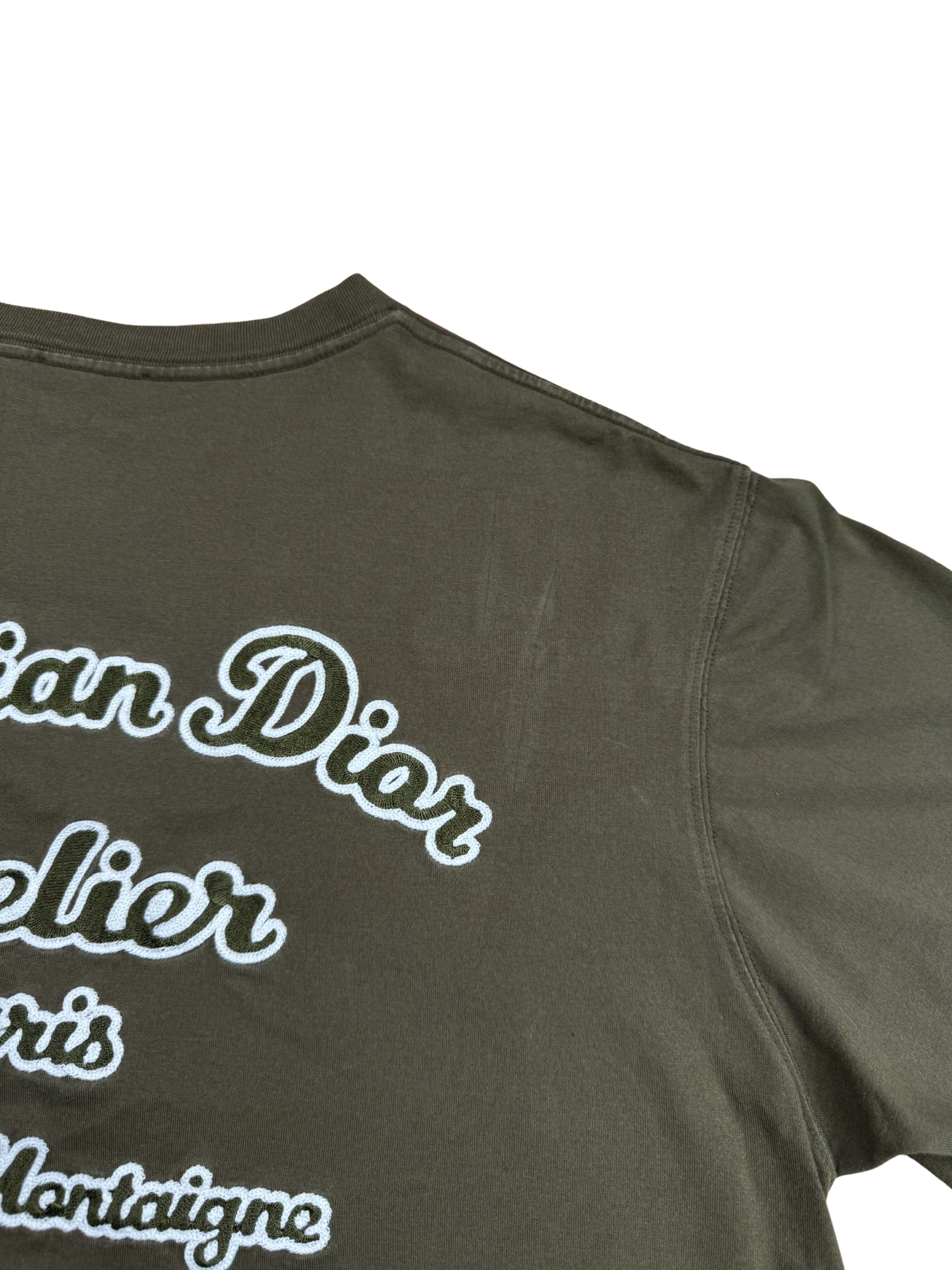 Dior 'Christian Dior Atelier' Embroidered T-Shirt - Khaki Dior